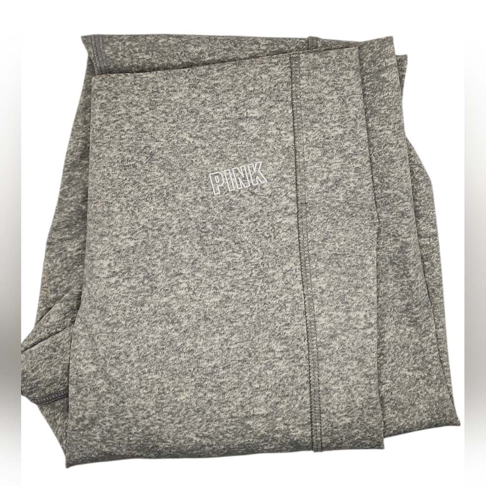 Victoria Secret Pink Active Gray Heathered Compression Leggings Size‎ Medium